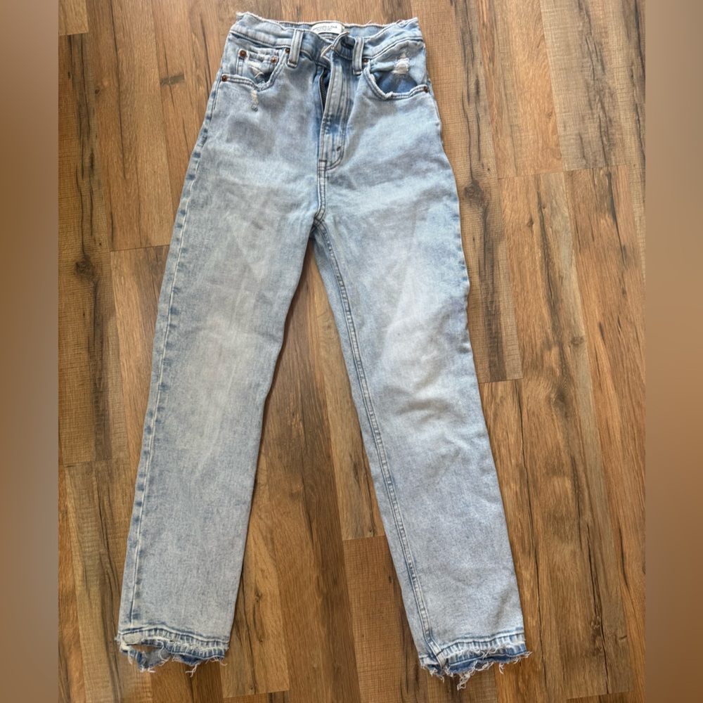 Abercrombie & Fitch Light Blue High Rise Jeans